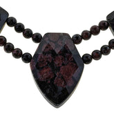 Jay King Sterling Silver Almandine Garnet in Quartz Necklace, 18"